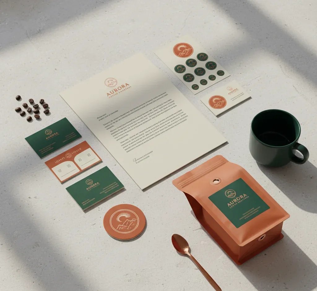 Brand Identity Mockup - Business Cards, Letterhead, Envelope