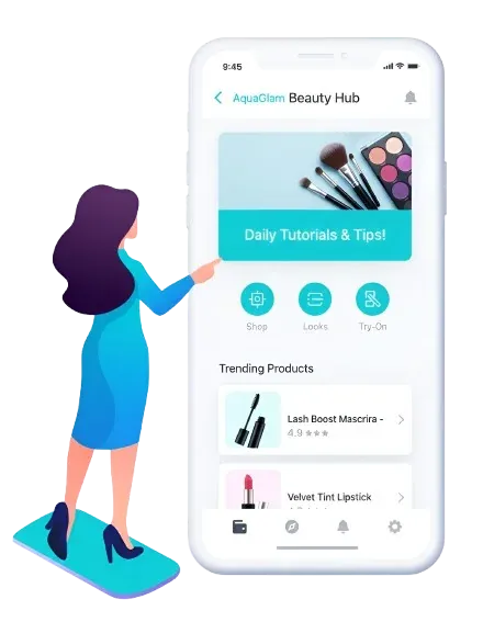 AquaGlam Beauty Hub App