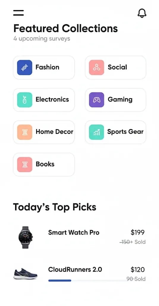Featured Collections Screen