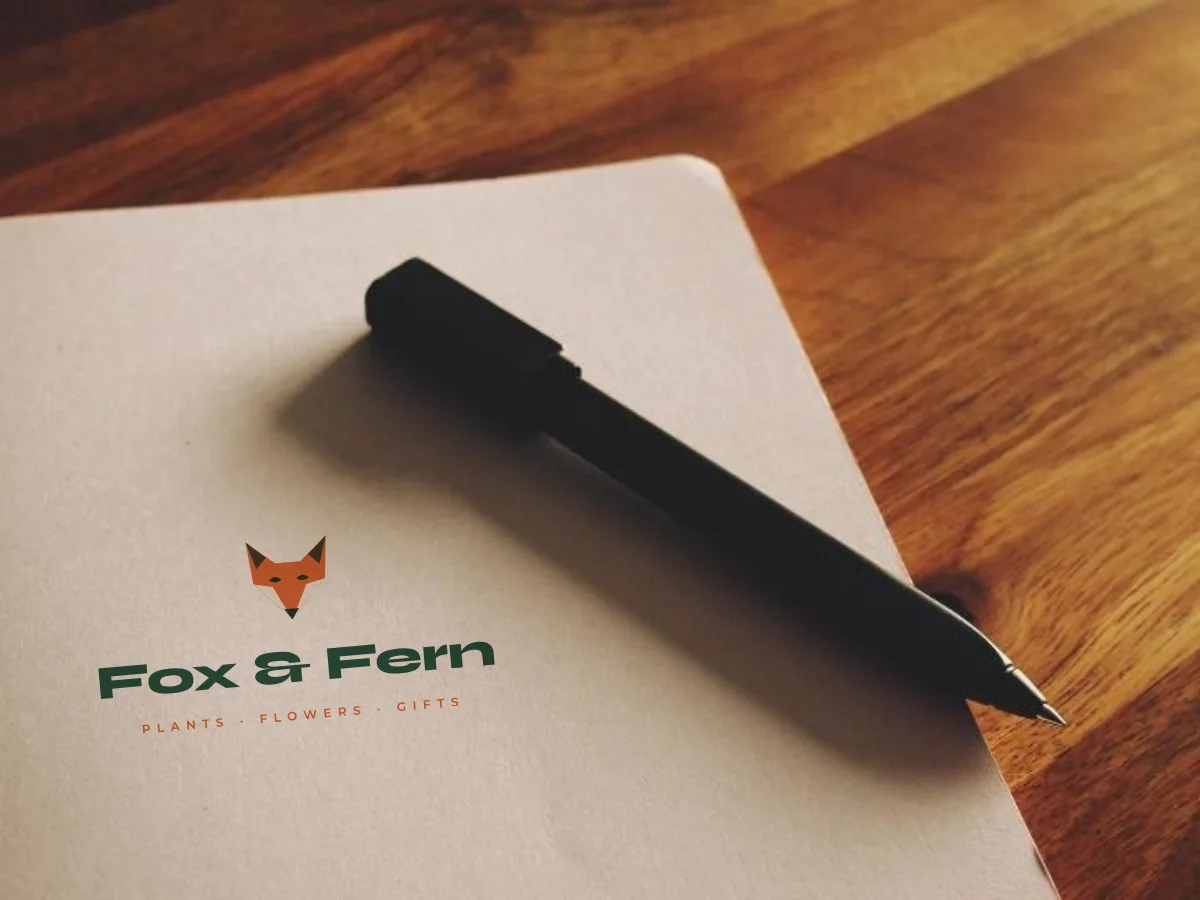 Fox & Fern logo concept on paper, by Buy Dream Web in London